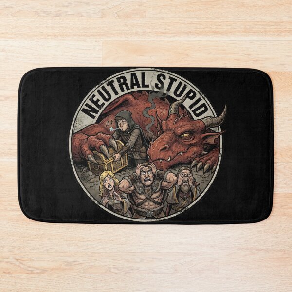 Item preview, Neutral Stupid Rogue Stealing From Dragon Funny RPG designed and sold by Fenay Designs.