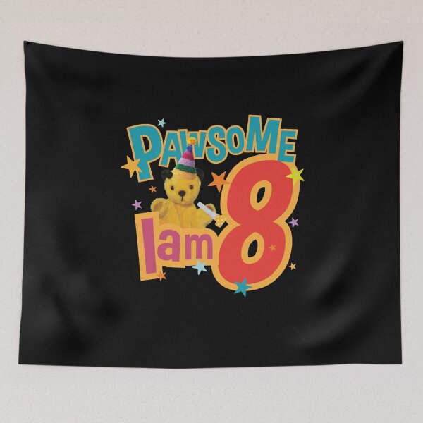 Item preview, Sooty I Am Eight 8th Birthday Pawsome Kids designed and sold by All-And-Every.