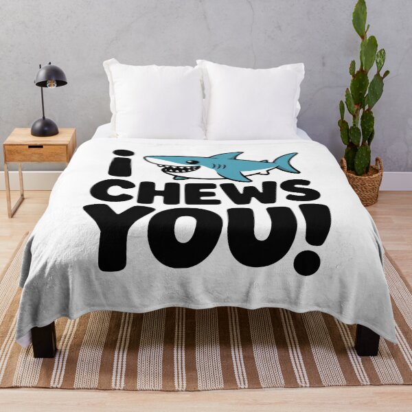 Item preview, I Chews You! Cute Shark Pun designed and sold by PMCreative.