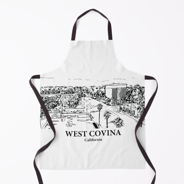 Item preview, West Covina CA - Ink Cityscape Illustration designed and sold by Lakeric Cityscapes.