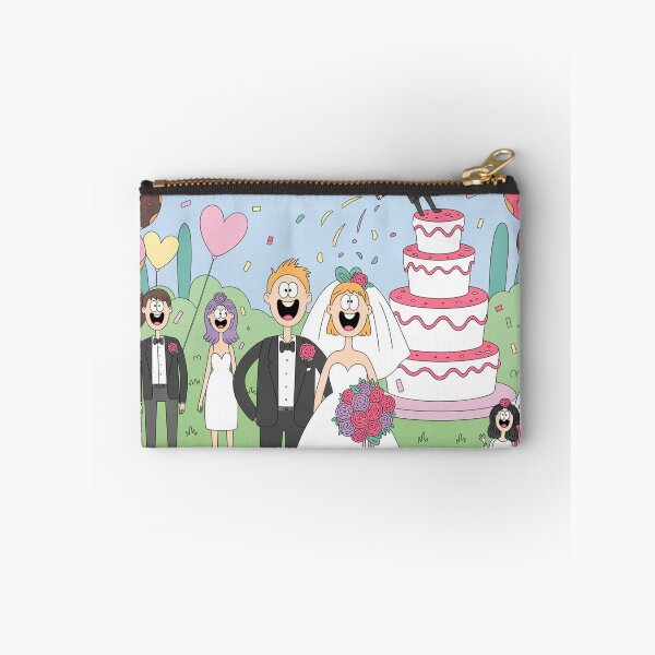 Item preview, Donut Madness Wedding Chaos - Hilarious Cartoon Bride & Groom Celebration designed and sold by Midnight Veil Designs.