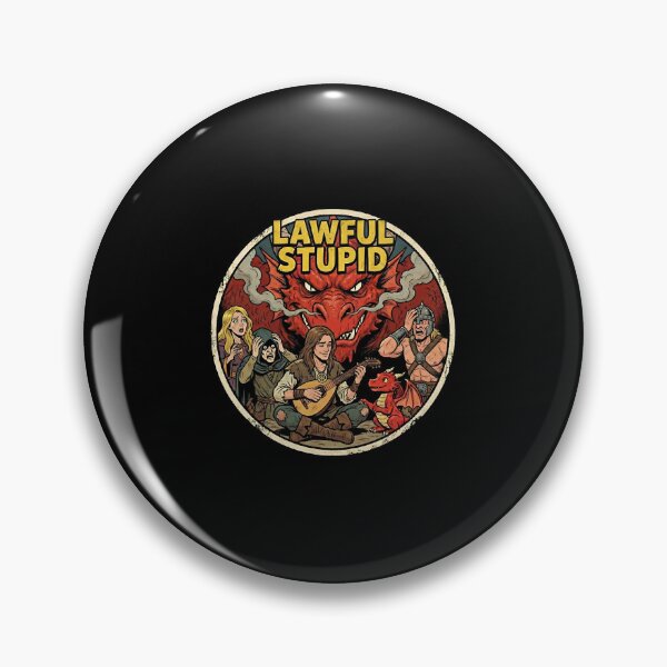 Item preview, Lawful Stupid Bard Singing To Dragon Funny RPG designed and sold by Fenay Designs.