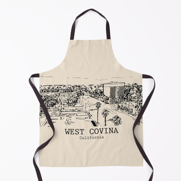 Item preview, West Covina CA - Ink Cityscape Illustration designed and sold by Lakeric Cityscapes.