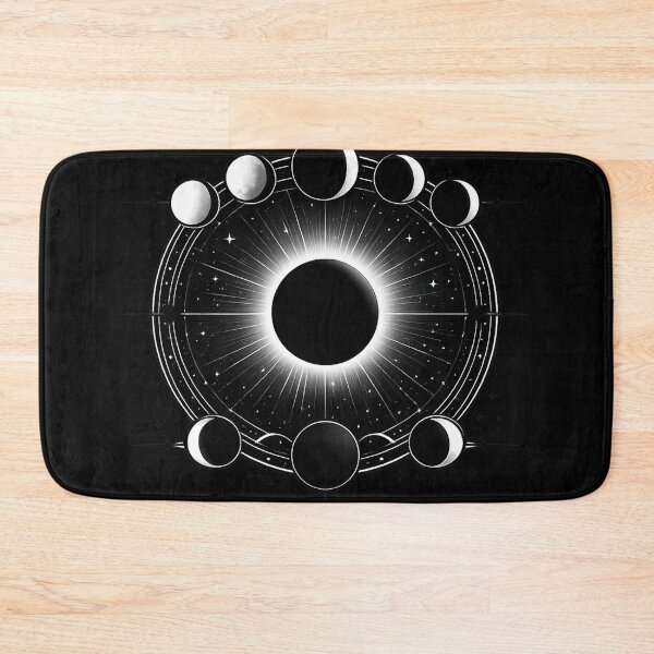 Item preview, Total Eclipse Alignment – Minimalist Solar and Lunar Phases Vector Design designed and sold by JordanInk Studio.