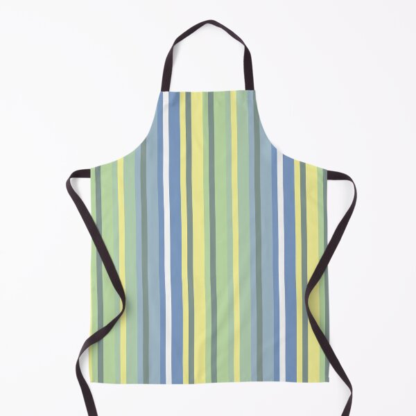 Item preview, Vertical stripes shades of grey, green, blue, yellow color seamless pattern designed and sold by Rhu Creations.