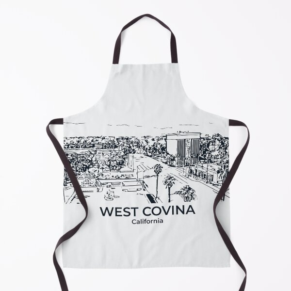 Item preview, West Covina CA - Ink Cityscape Illustration designed and sold by Lakeric Cityscapes.