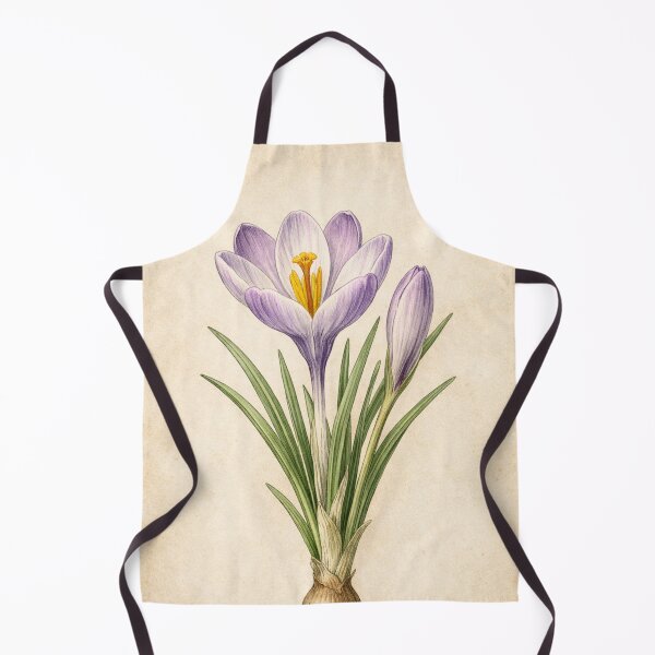 Item preview, Vintage Crocus Botanical Illustration – Crocus Vernus Antique Spring Flower Art designed and sold by Darlin8888.