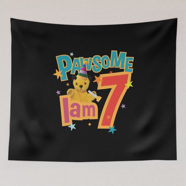 Item preview, Sooty I Am Seven 7th Birthday Pawsome Kids designed and sold by All-And-Every.