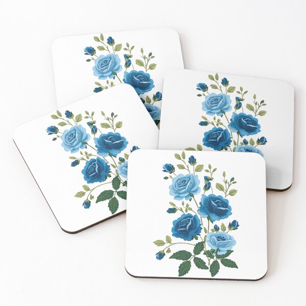 Item preview, Blue Rose Bouquet - Dramatic Elegant Romantic Floral Art Print designed and sold by DesignArtist.ia.