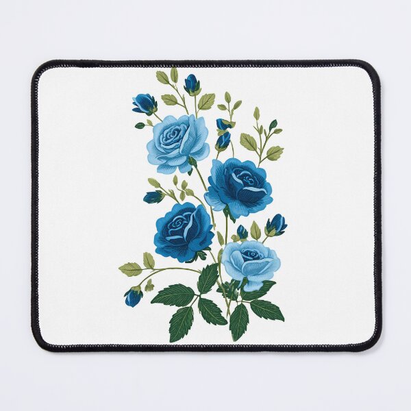 Item preview, Blue Rose Bouquet - Dramatic Elegant Romantic Floral Art Print designed and sold by DesignArtist.ia.