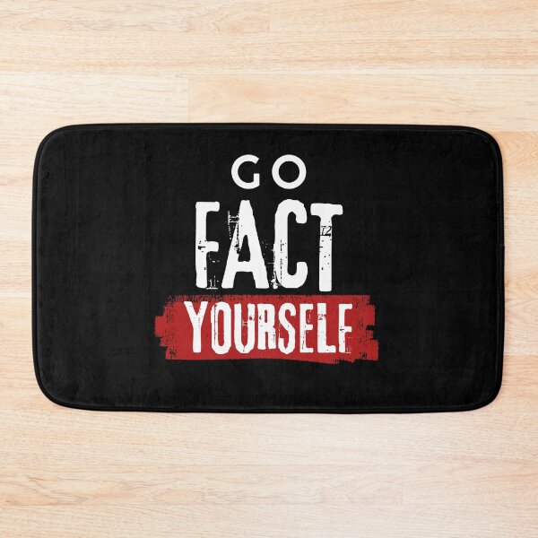 Item preview, Go Fact Yourself – Funny Sarcastic Grunge Pun designed and sold by JB-designstudio.