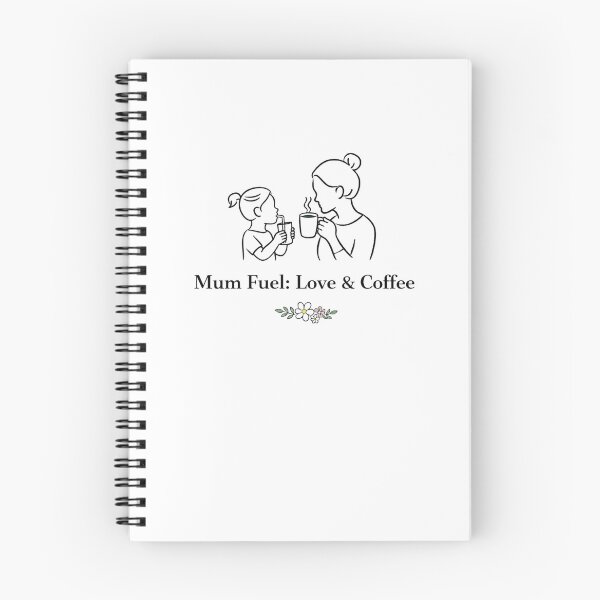 Item preview, Mum Fuel: Love & Coffee Mother and Daughter Minimal Floral Design designed and sold by PitchGirly.