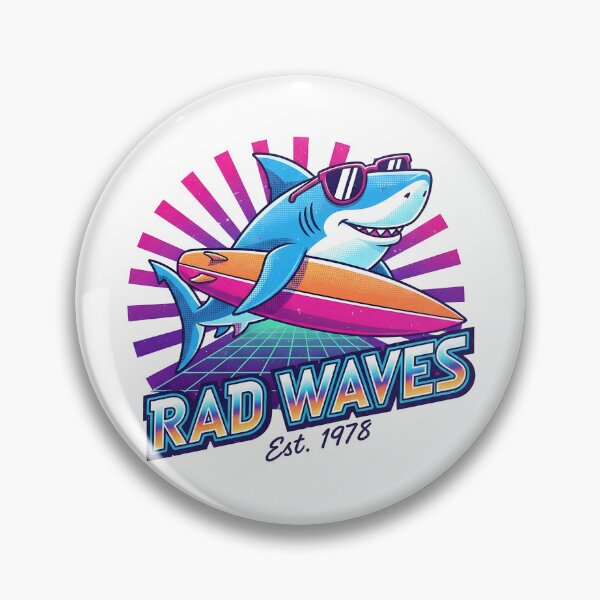 Item preview, Rad Waves Shark 1978 Retro 80s designed and sold by dreephic22.