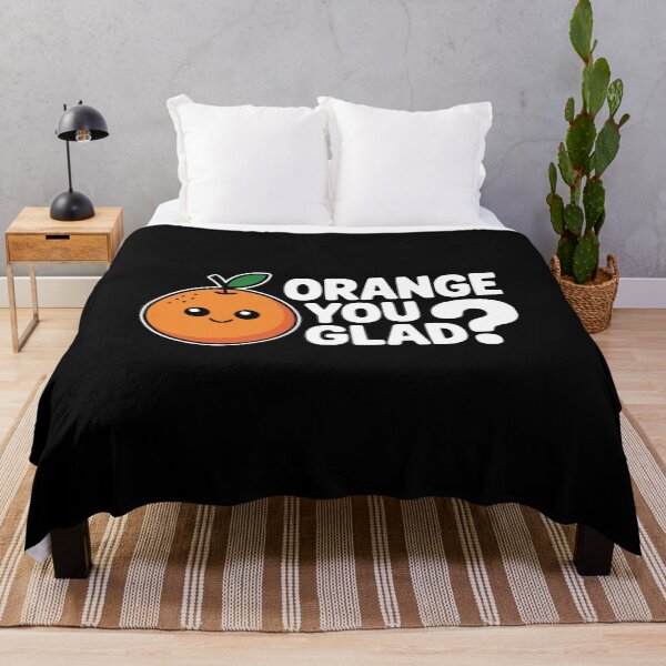 Item preview, Orange You Glad! Funny Orange Fruit Pun designed and sold by PMCreative.