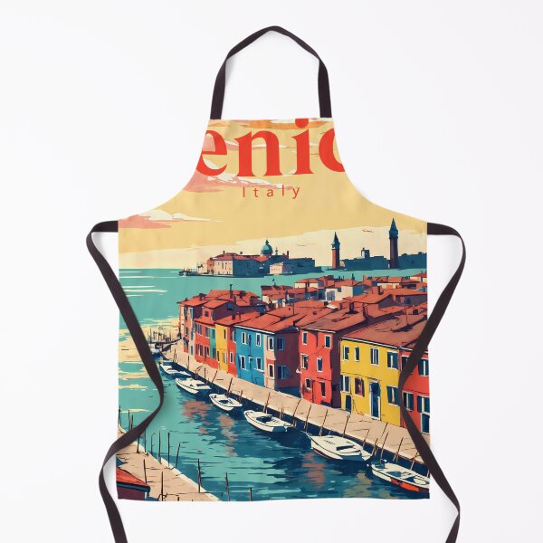 Item preview, Burano at Golden Hour – Retro Anime Landscape of Venice designed and sold by JacksoonLester.