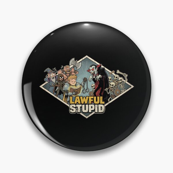 Item preview, Lawful Stupid Paladin Undead Vampire Funny RPG Gamer designed and sold by Fenay Designs.