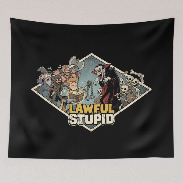 Item preview, Lawful Stupid Paladin Undead Vampire Funny RPG Gamer designed and sold by Fenay Designs.