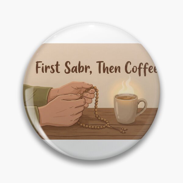 Item preview, First Sabr Then Coffee - Peaceful Ramadan Tasbih Art designed and sold by chihab21.