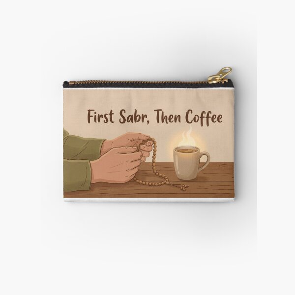 Item preview, First Sabr Then Coffee - Peaceful Ramadan Tasbih Art designed and sold by chihab21.