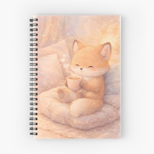 Item preview, Cozy Fox Quiet Tea Break Sticker designed and sold by Elloracomplex.