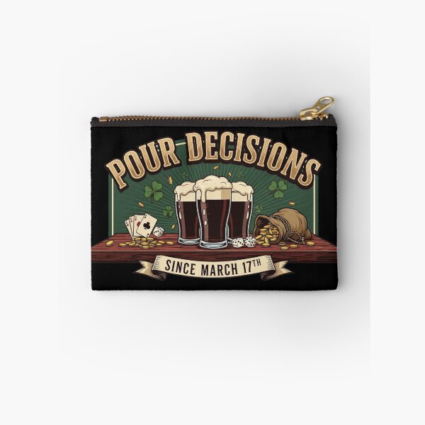 Item preview, Pour Decisions — Vintage Irish Pub Scene St Patrick's Day Drinking designed and sold by FelixnRobinus.