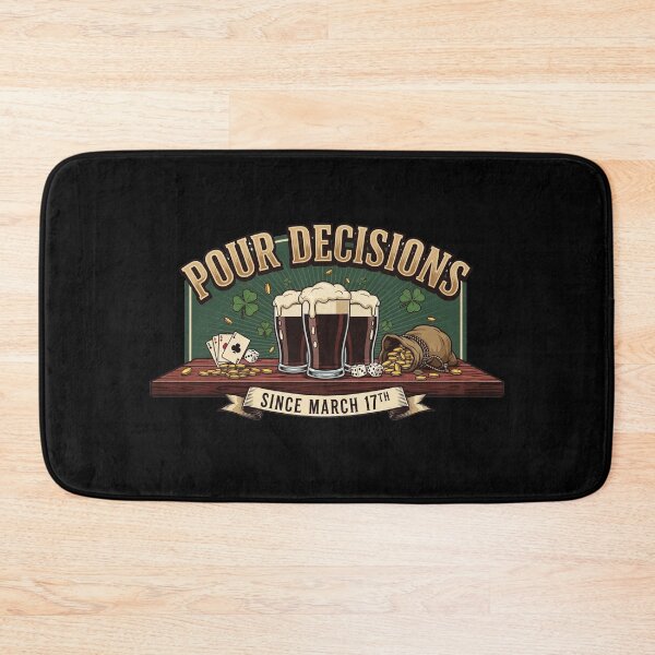 Item preview, Pour Decisions — Vintage Irish Pub Scene St Patrick's Day Drinking designed and sold by FelixnRobinus.