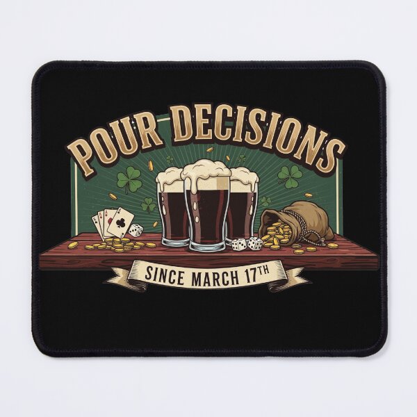 Item preview, Pour Decisions — Vintage Irish Pub Scene St Patrick's Day Drinking designed and sold by FelixnRobinus.