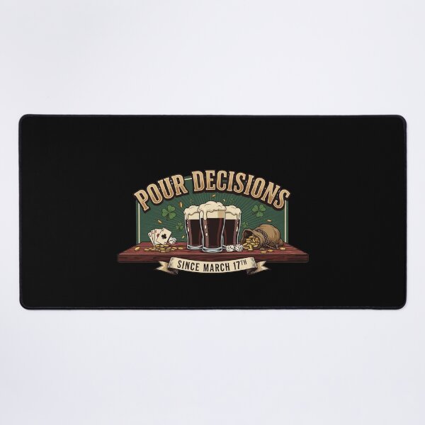 Item preview, Pour Decisions — Vintage Irish Pub Scene St Patrick's Day Drinking designed and sold by FelixnRobinus.