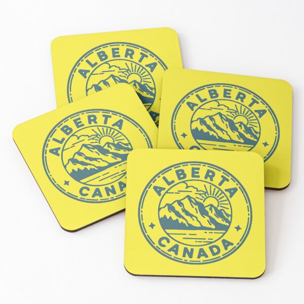 Item preview, Alberta Canada Heritage Mountain Emblem – Vintage Badge Design designed and sold by Timeless Design.