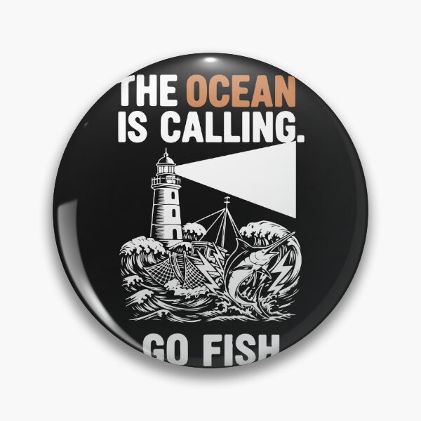 Item preview, The Ocean is Calling - Lighthouse and Marlin Fishing designed and sold by PixelStudioBe.