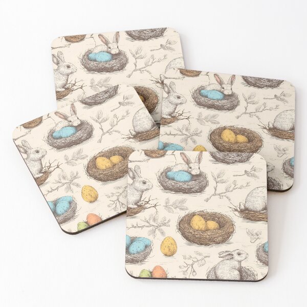 Item preview, Bunnies and Easter Eggs designed and sold by Winter Wonderland.