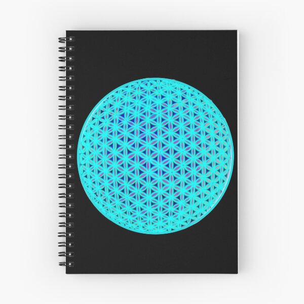 Item preview,  Neon blue flower of life, scared geometry, zen life  designed and sold by hollycooper.