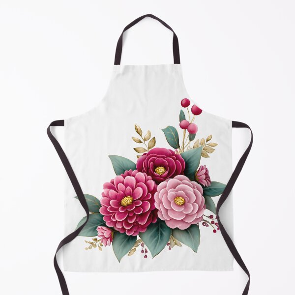 Item preview, Magenta Pink Dahlia Peony Bouquet - Vibrant Romantic Floral Art Print designed and sold by DesignArtist.ia.