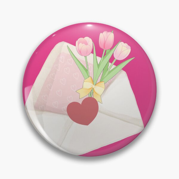 Item preview, Aesthetic Pink Tulip Love Letter - Soft Watercolor Floral Stationery Art designed and sold by Akira Design Store.