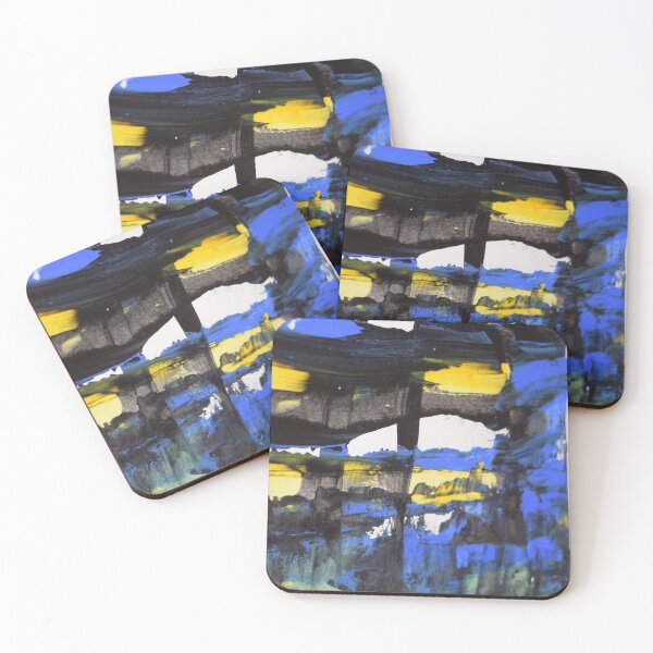 Item preview, Abstract Acrylic and Ink Sunny Day Handmade designed and sold by slowlyprints.