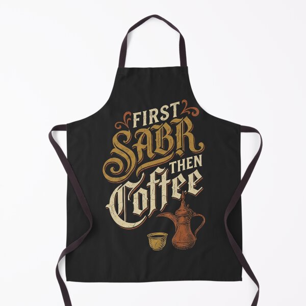 Item preview, First Sabr Then Coffee - Vintage Arabic Calligraphy & Dallah T-Shirt designed and sold by chihab21.
