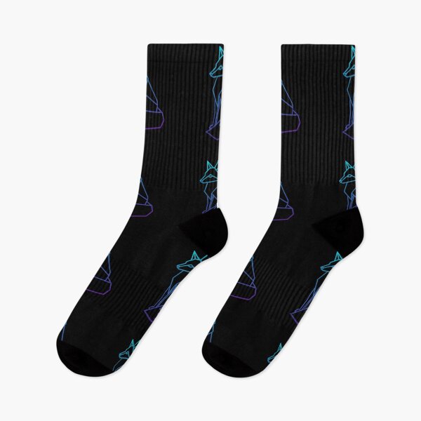 Item preview, Geometric Fox Line Art Minimal Gradient Outline designed and sold by 0606PM.