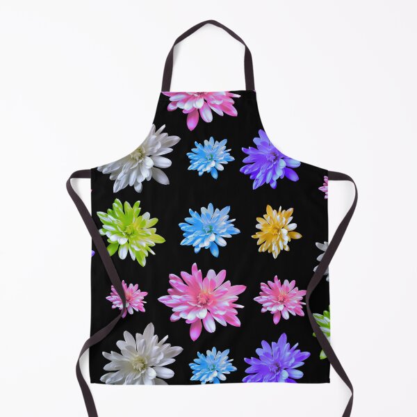 Item preview, Retro floral zinnias collection, Pink daisy, purple daisy, green daisy, blue daisy, white daisy, yellow daisy designed and sold by hollycooper.