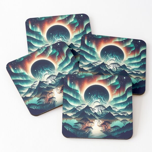 Item preview, Layered Northern Lights, Ai Generated Art   designed and sold by ACC .