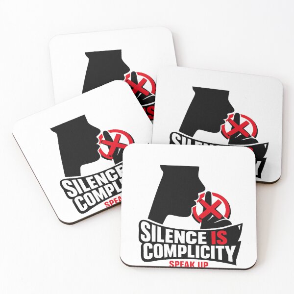 Item preview, Silence Is Complicity Speak Up - Bold Statement Design - Justice Awareness designed and sold by TheLionWithAMic.