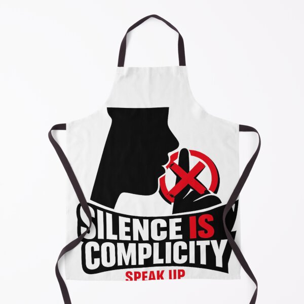 Item preview, Silence Is Complicity Speak Up - Bold Statement Design - Justice Awareness designed and sold by TheLionWithAMic.