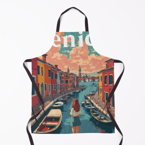 Item preview, Dreaming of Burano – Retro Anime Girl Travel Illustration designed and sold by JacksoonLester.