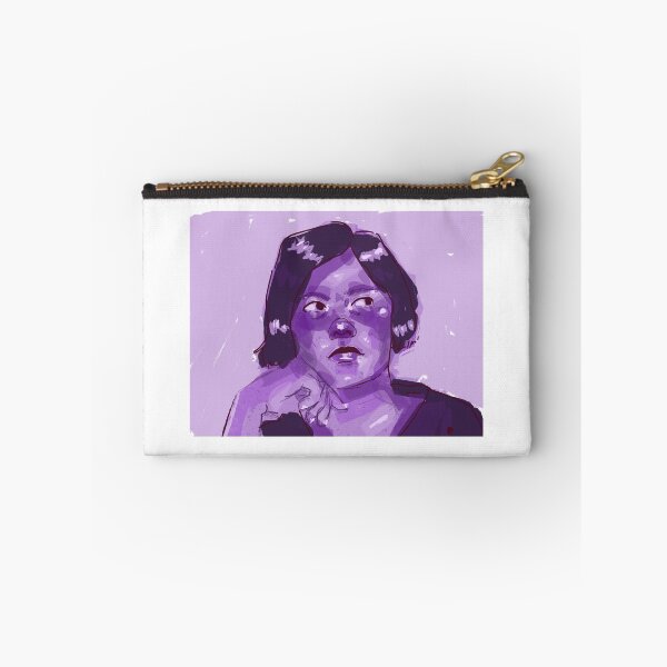 Aperçu de l'œuvre Monique Wittig Purple Doodle Portrait créée et vendue par LesbianMastermind.