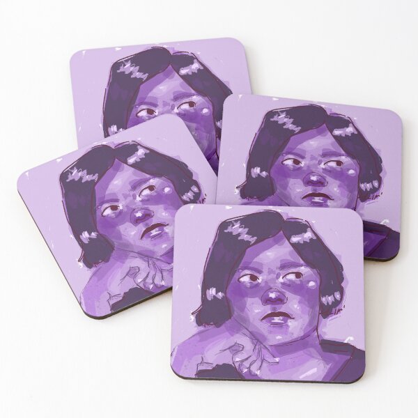 Item preview, Monique Wittig Purple Doodle Portrait designed and sold by LesbianMastermind.
