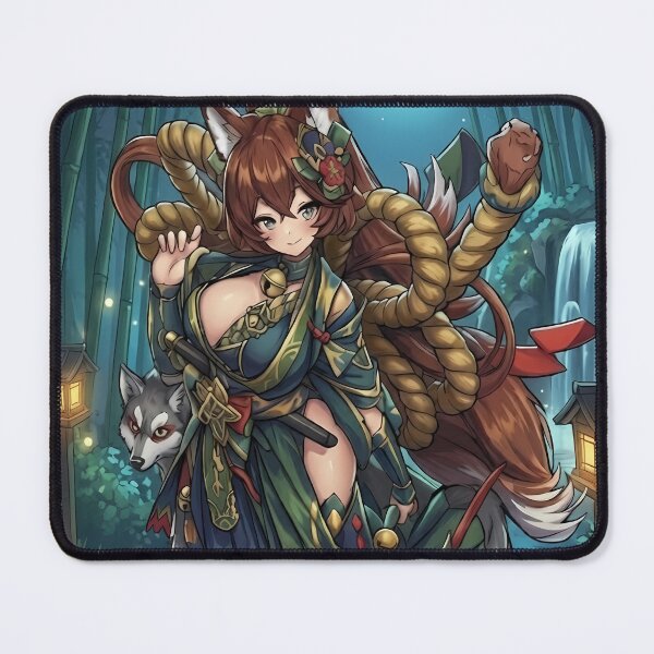 Item preview, Moonlight Kitsune Fox Spirit - Bamboo Forest Anime Aesthetic Art designed and sold by MugenAnime.