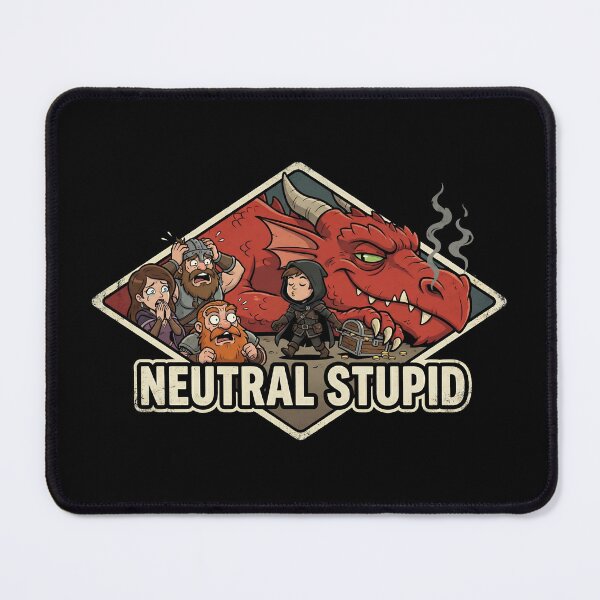 Item preview, Neutral Stupid Stealing Loot Sleeping Dragon RPG Funny designed and sold by Fenay Designs.