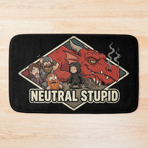 Item preview, Neutral Stupid Stealing Loot Sleeping Dragon RPG Funny designed and sold by Fenay Designs.