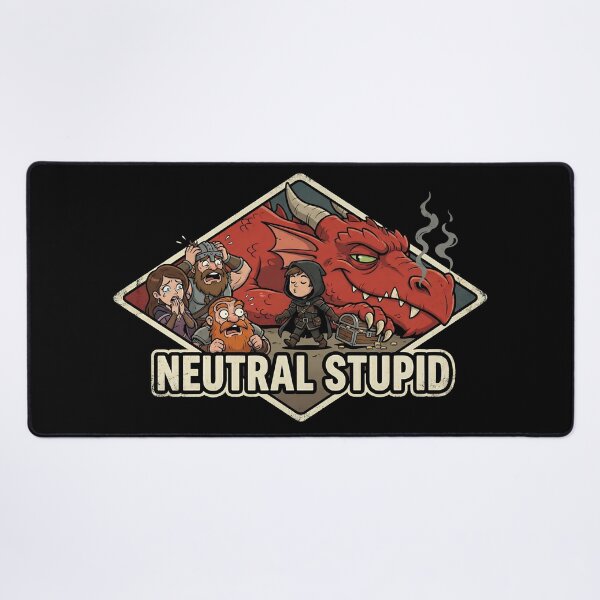 Item preview, Neutral Stupid Stealing Loot Sleeping Dragon RPG Funny designed and sold by Fenay Designs.