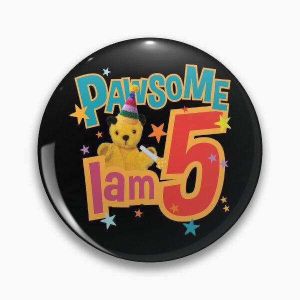 Item preview, Sooty I Am Five 5th Birthday Pawsome Kids designed and sold by All-And-Every.