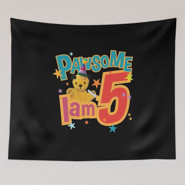 Item preview, Sooty I Am Five 5th Birthday Pawsome Kids designed and sold by All-And-Every.